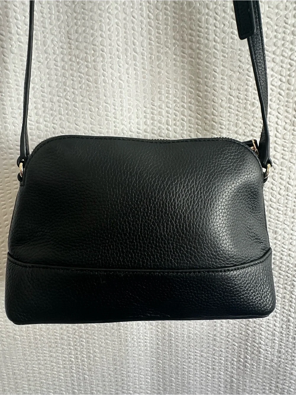 Kate Spade Southport Avenue Hanna Black Pebbled Leather Crossbody Shoulder Bag